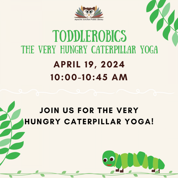 Image for event: The Very Hungry Caterpillar Yoga- Toddlerobics