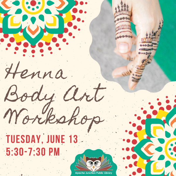 Image for event: Henna Body Art Workshop 