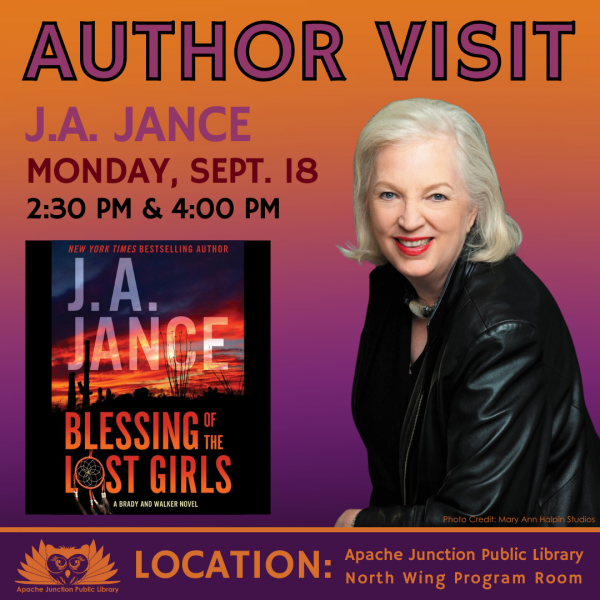 Image for event: J.A. Jance Author Visit &amp; Book Signing 