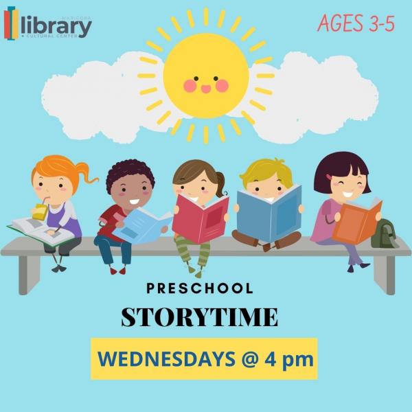 Image for event: Preschool Storytime (Ages 3-5 yrs)