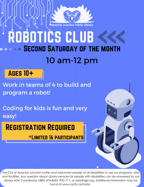 Image for event: Robotics Club