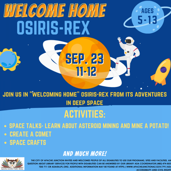 Image for event: Welcome Back OSIRIS-REx